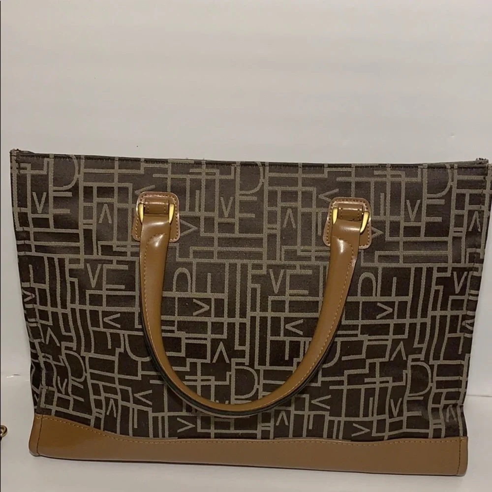 Diane Von Furstenburg monogram satchel bag